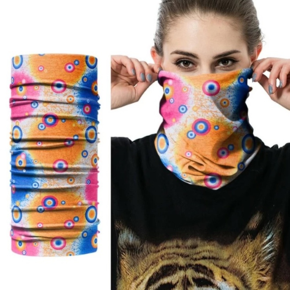 Tie-dye Style Graphics Handkerchief/ Face Mask Protection